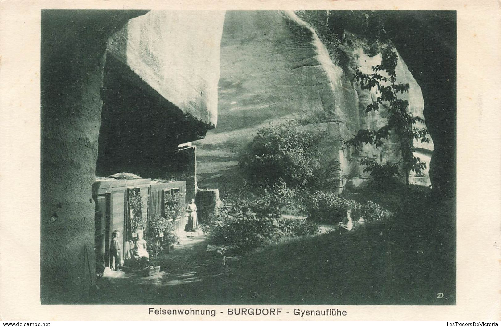 ALLEMAGNE - Burgdorf -Felsenwohnung - Gysnauflühe - Carte Postale Ancienne - Burgdorf