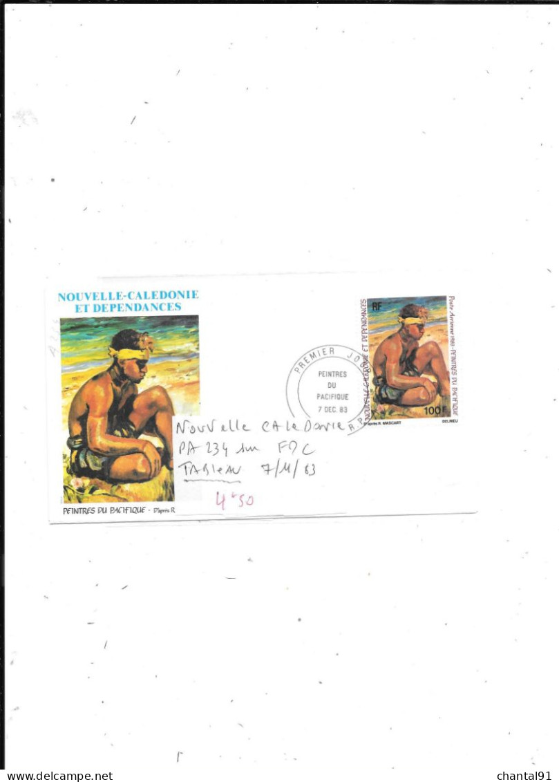 NOUVELLE CALEDONIE N° PA 234 SUR FDC 7.11.63 - Covers & Documents