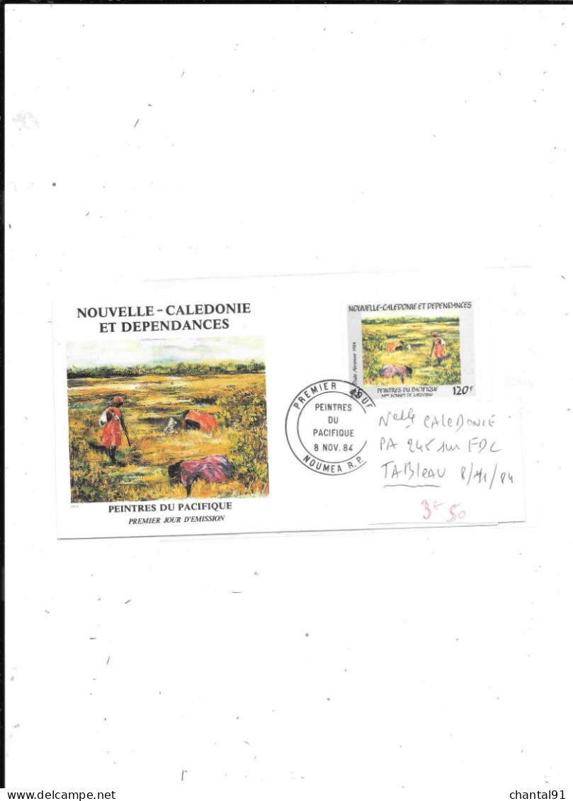 NOUVELLE CALEDONIE N° PA 245 OBL SUR FDC 8/11/84 - Covers & Documents