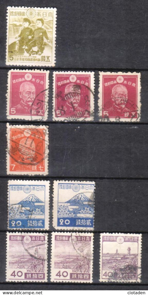 JAPON 1942 - 10 Timbres - Gebraucht