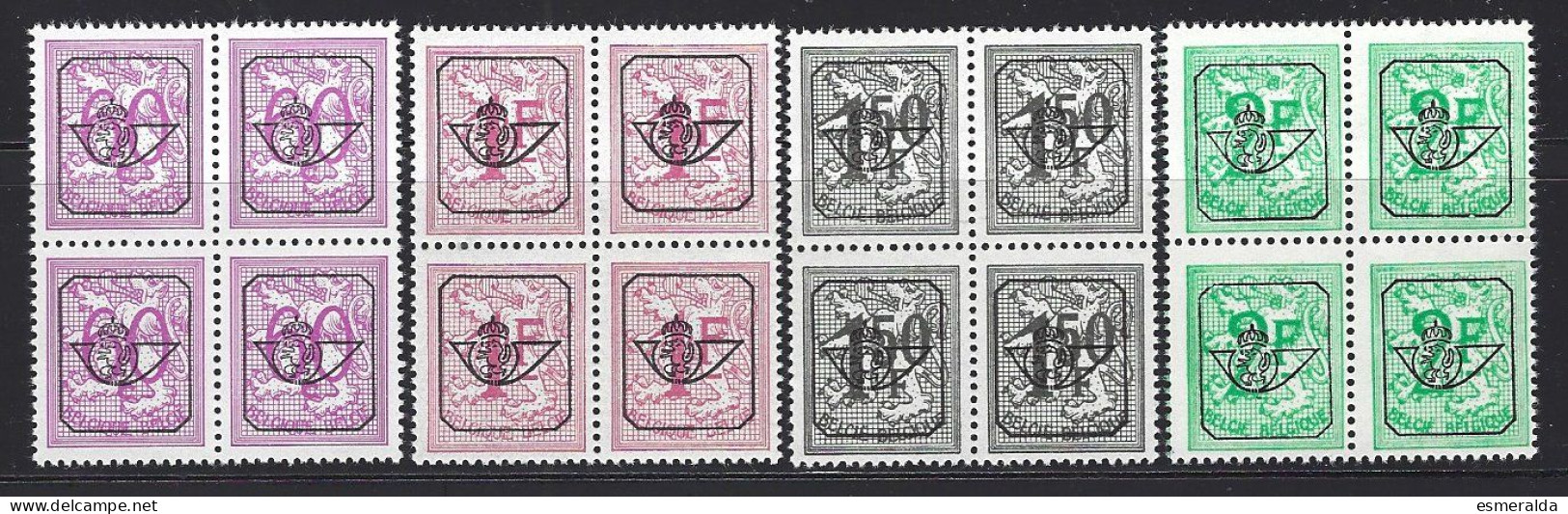 (BL81)   Pre 788-790-791-792 Blocs De 4 ** - Roulettes 1930-..