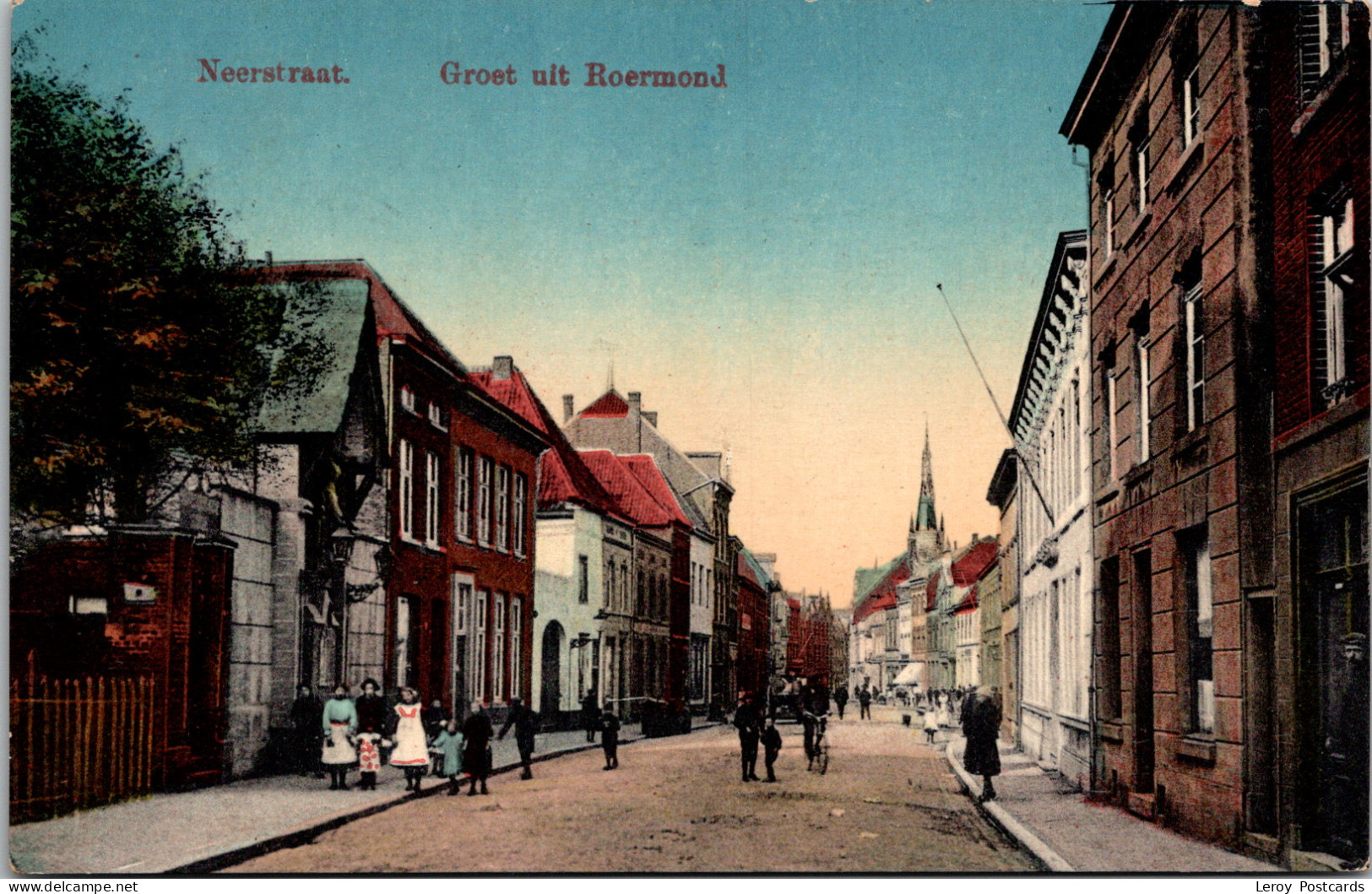 #3690 - Groet Uit Roermond, Neerstraat, H.S.P.R. 1913 (LB) - Roermond