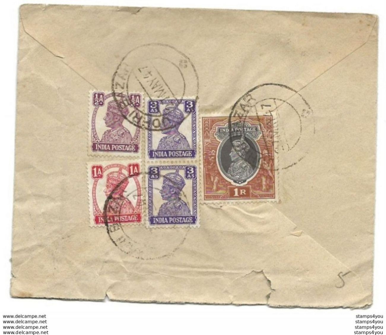 239 - 77 - Enveloppe Envoyée De Jaipur City En Suisse 1947 - Cartas & Documentos
