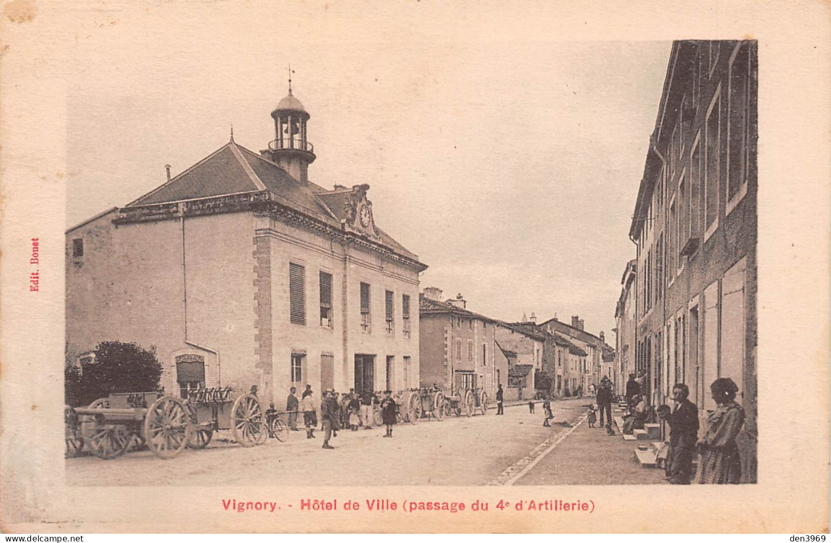 VIGNORY (Haute-Marne) - Hôtel De Ville (passage Du 4e D'Artillerie) - Ecrit (2 Scans) - Vignory