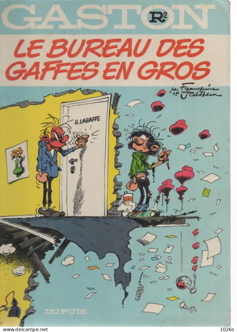 B.D.GASTON LAGAFFE  - LE BUREAU DES GAFFES EN GROS -  1978 - Gaston