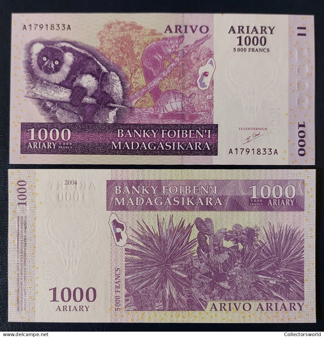 Madagascar 1000 Ariary 2004 P89A UNC - Madagaskar