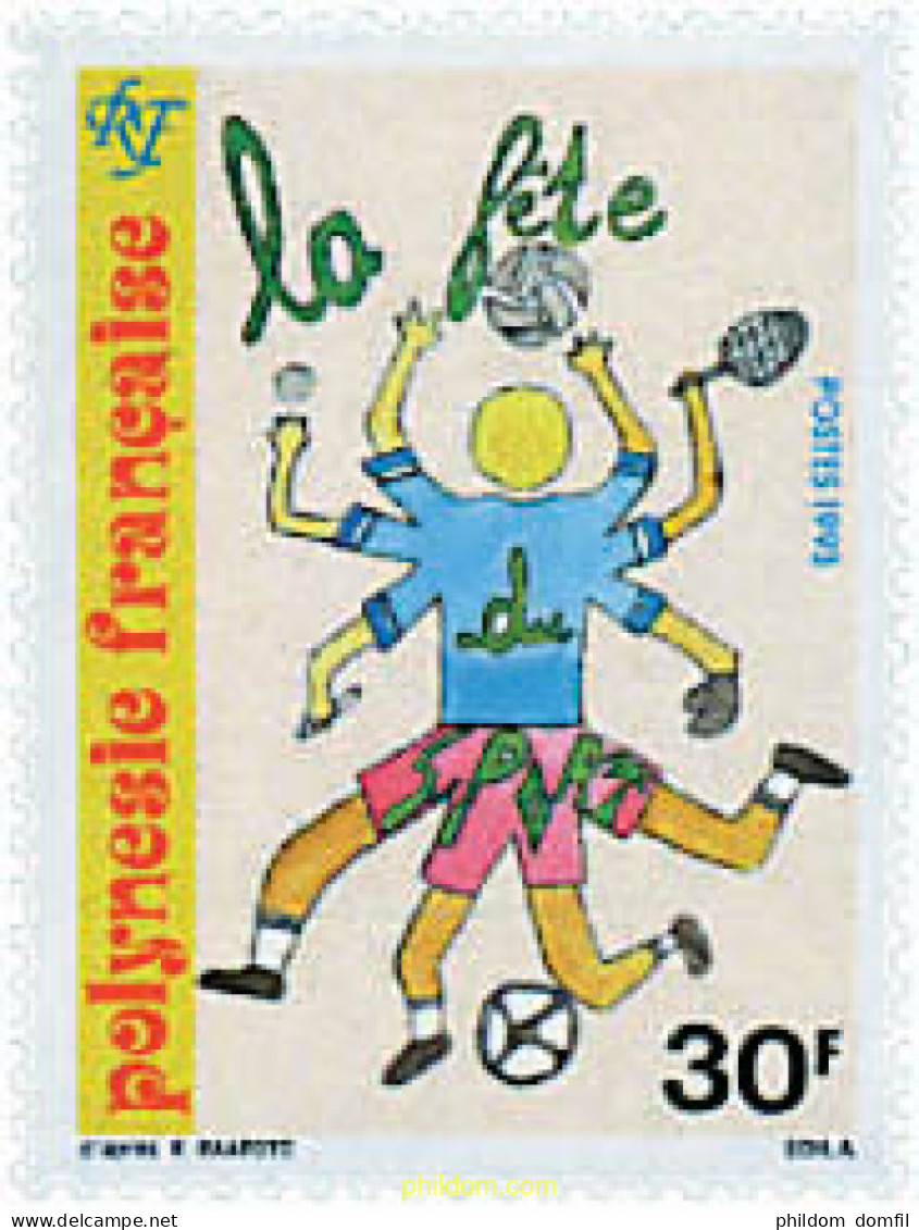 51960 MNH POLINESIA FRANCESA 1993 LA FIESTA DEL DEPORTE - Neufs