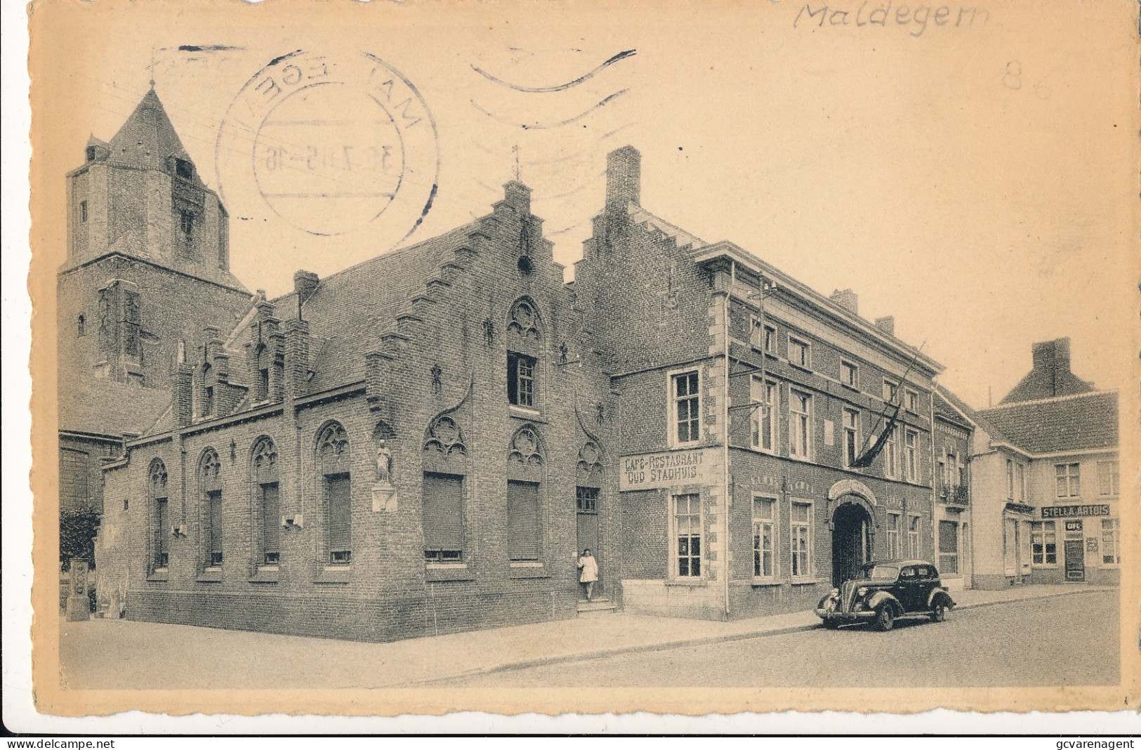 MALDEGEM  OUD GEMEENTEHUIS     2 SCANS - Maldegem