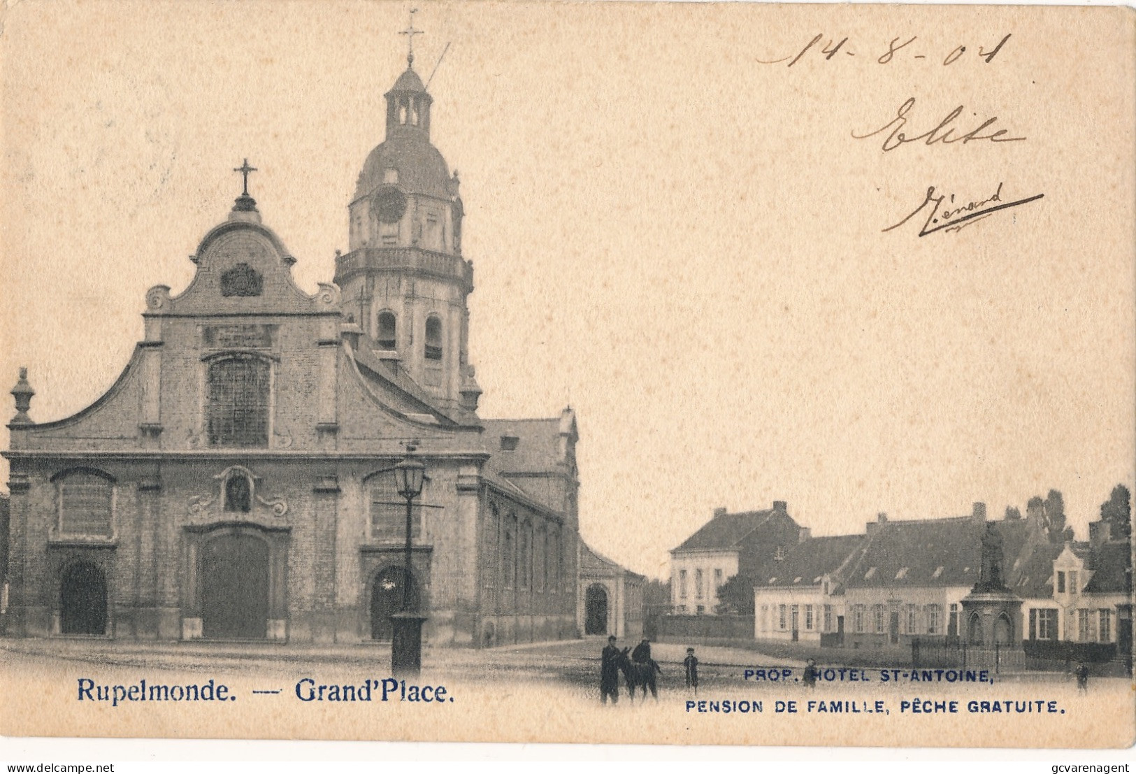 RUPELMONDE  GRAND'PLACE      2 SCANS - Kruibeke