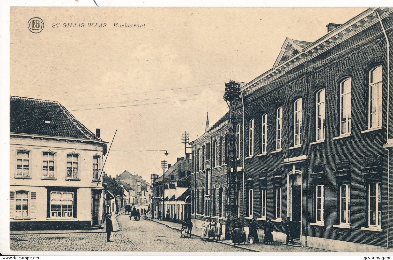 SINT GILLIS WAAS  KERKSTRAAT       2 SCANS - Sint-Gillis-Waas