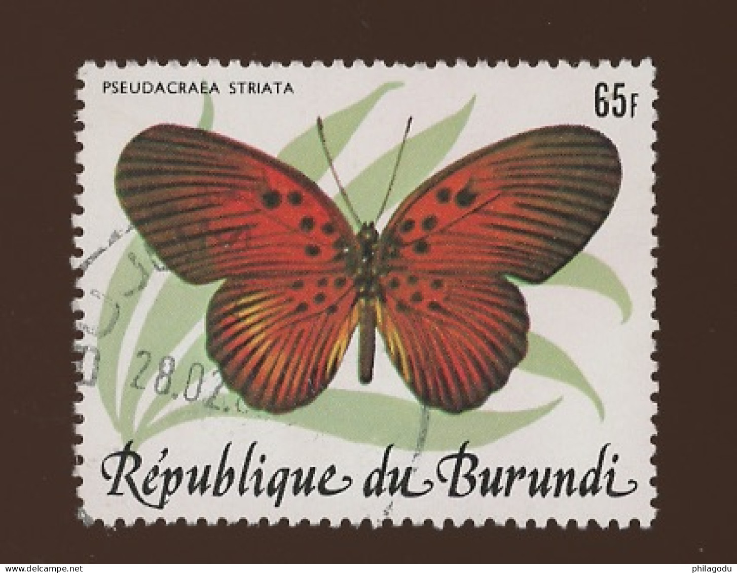 1984 Papillons Vlinders Scmetterlingen   65 F Ø. ** Bonne Qualité - Gebruikt