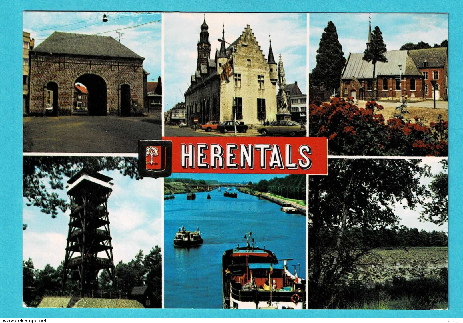 * Herentals - Hérenthals (Antwerpen - Anvers) * (Boekhandel Ostyn - Foto Cine Van Geel P 114-2) Bateau, Groeten Uit - Herentals