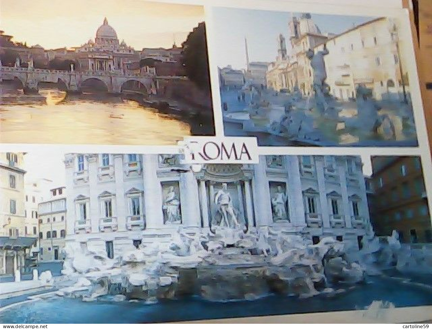 5 CARD ROMA FONTANA DI TREVI    VBN1965< JO3201 - Fontana Di Trevi