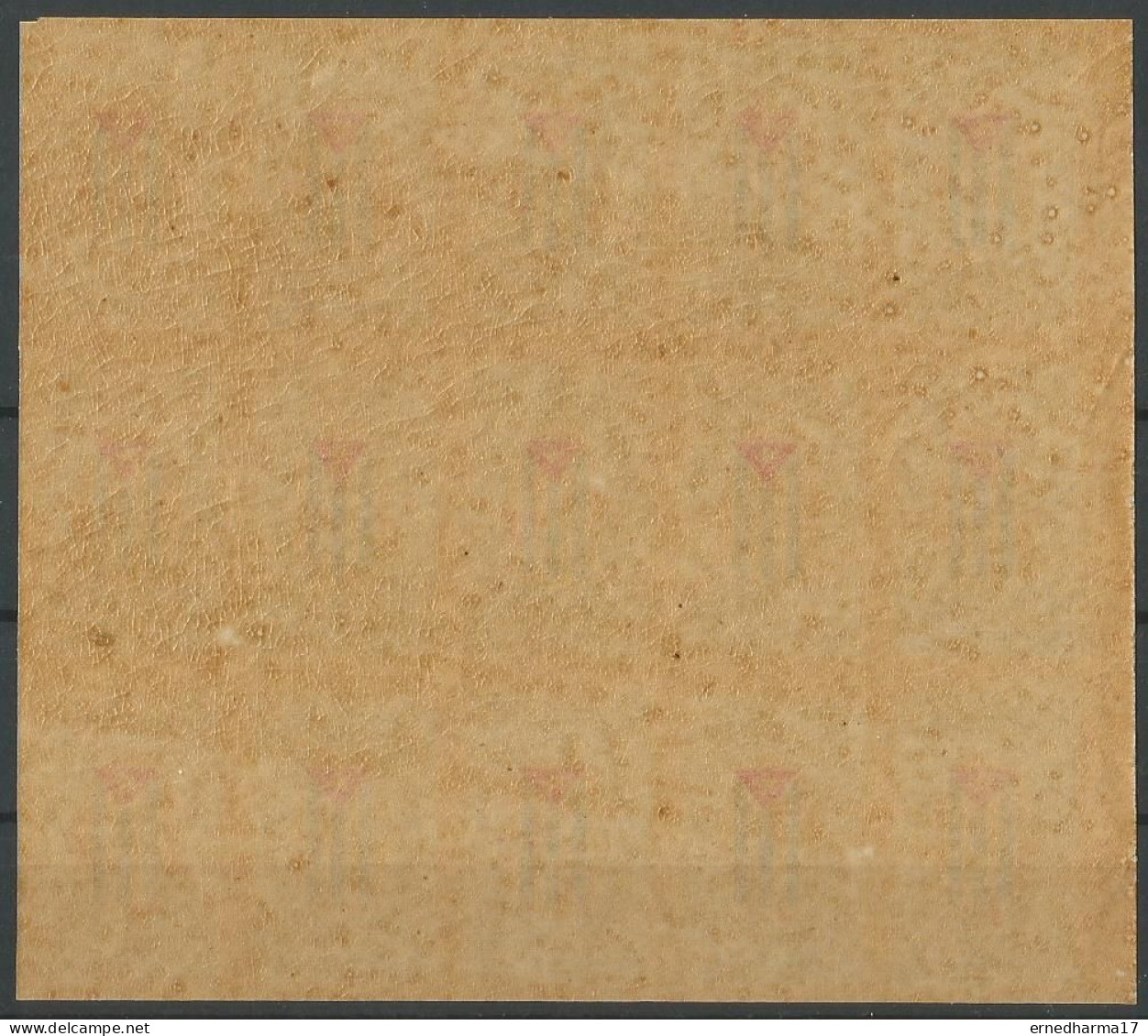 Cuba 1896. CUBA LIBRA. MNH BLOCK OF 15 IMPERFORATED STAMPS. CORREO MAMBÍ. REBEL STAMPS. ERROR. VERY SCARCE.