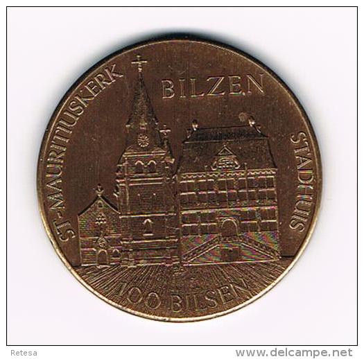 ***   BILZEN  100 BILSEN  1982 SLAGAANTAL 2.500 - Tokens Of Communes