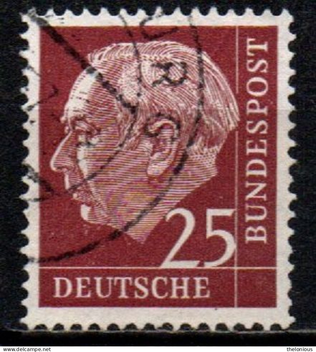 1954 Germania Federale - Francobollo Usato / Used - N. Michel 186 - Gebraucht