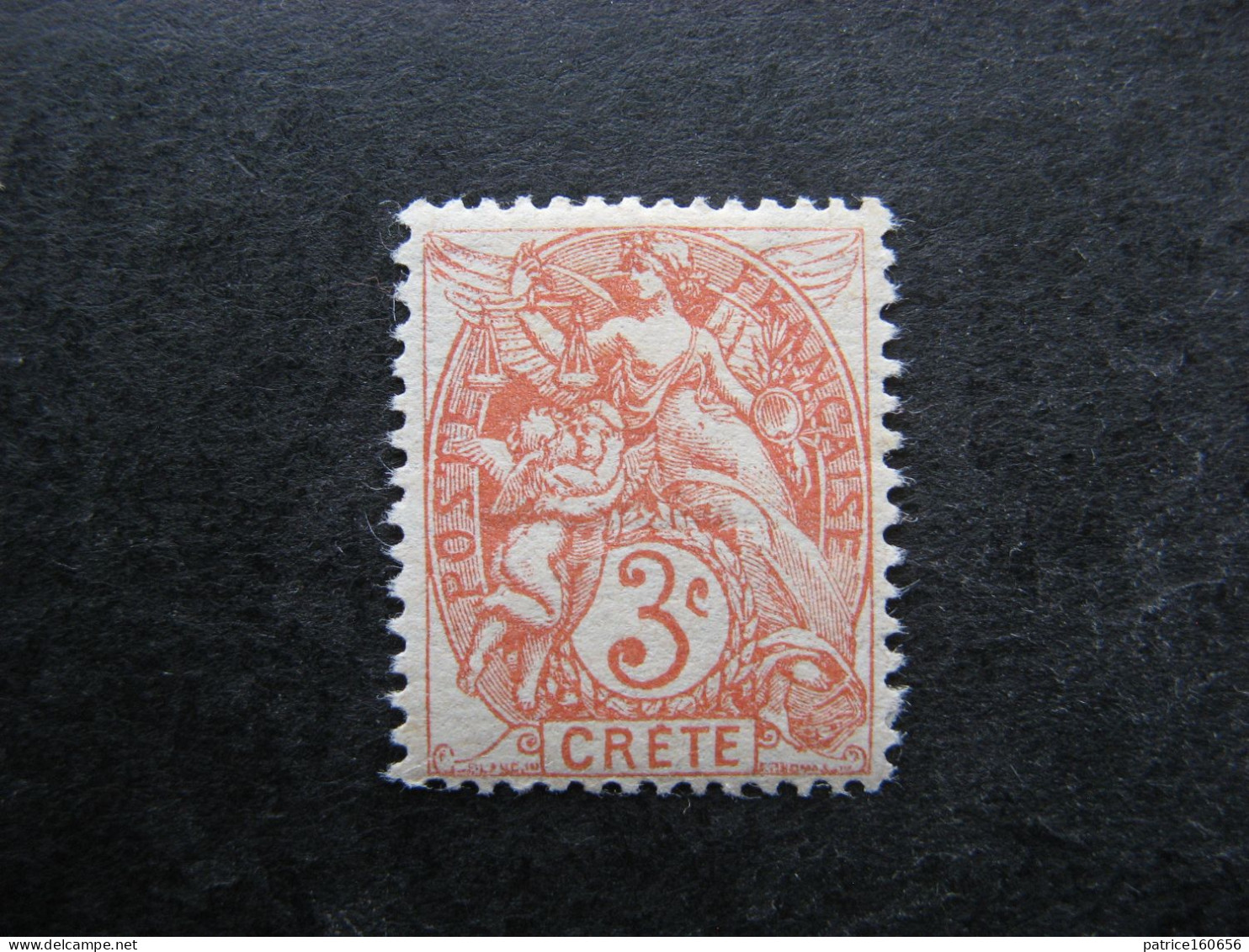 A). Crête: N° 3, Neuf X. - Unused Stamps