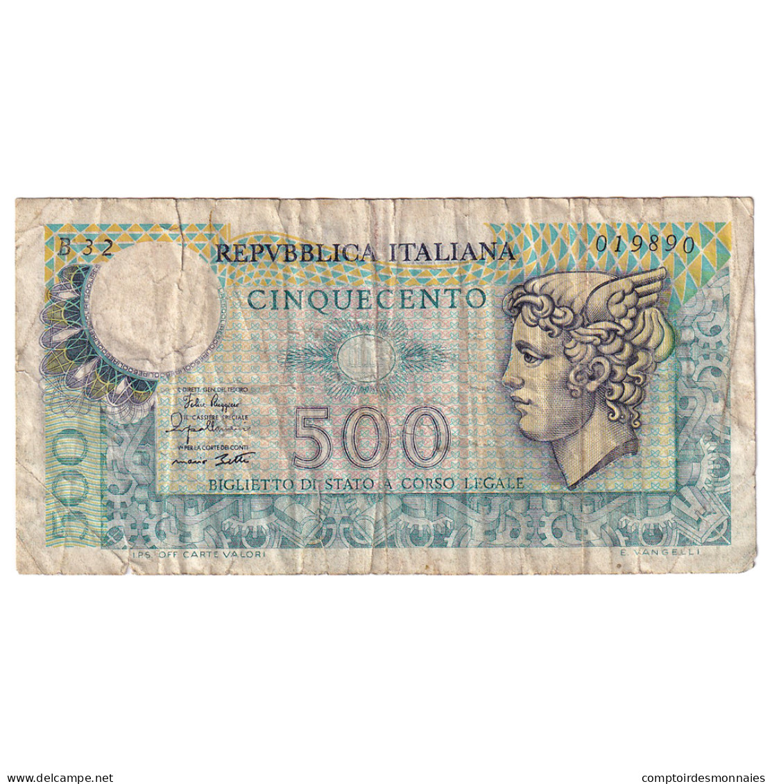 Billet, Italie, 500 Lire, 1974, 1974-02-14, KM:94, TB - 500 Lire