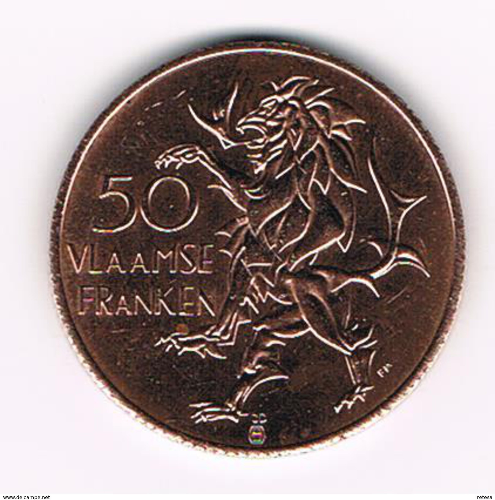 °°° VLAANDEREN  50 VLAAMSE FRANKEN 1986 - Jetons De Communes