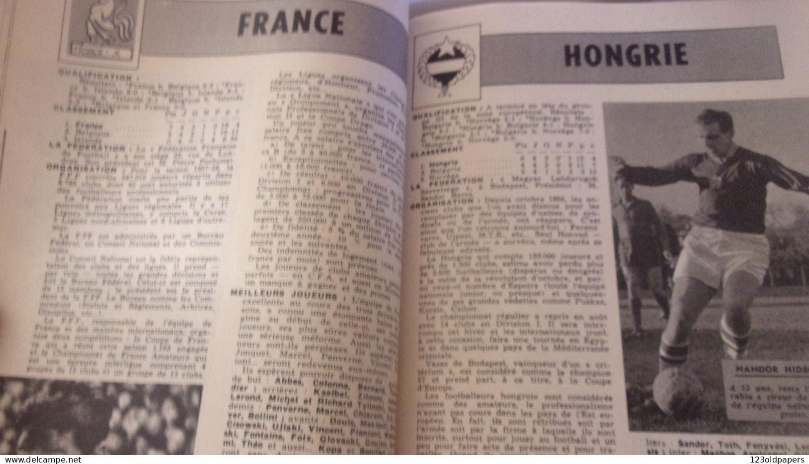 Revue FRANCE FOOTBALL 1958. Numéro spécial. EQUIPES.. 192 PAGES ILLUSTRE COUVERTURE PAUL ORDNER