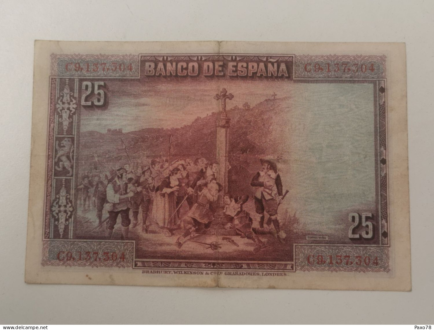 Espanha, 25 Pesetas 1928 - 1-2-5-25 Pesetas