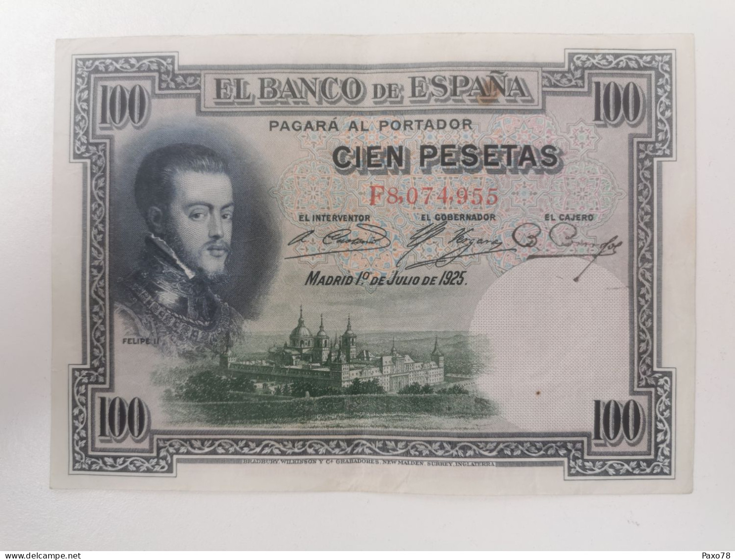 Espanha, 100 Pesetas 1925 - 100 Pesetas