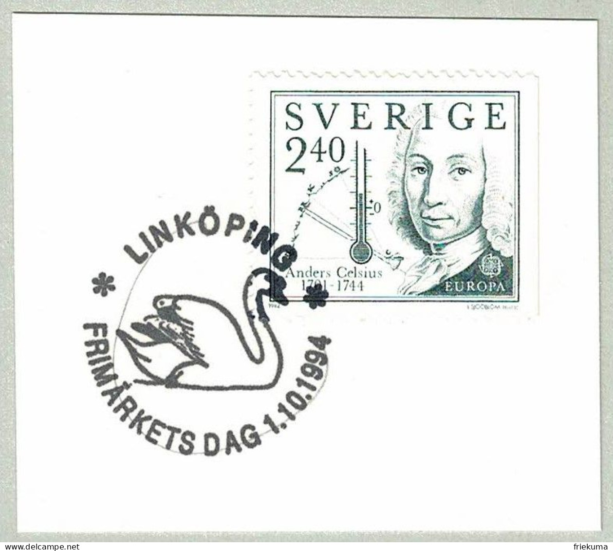Schweden / Sverige 1994, Sonderstempel Linköping, Schwan / Cygne / Swan / Cygnus - Cygnes