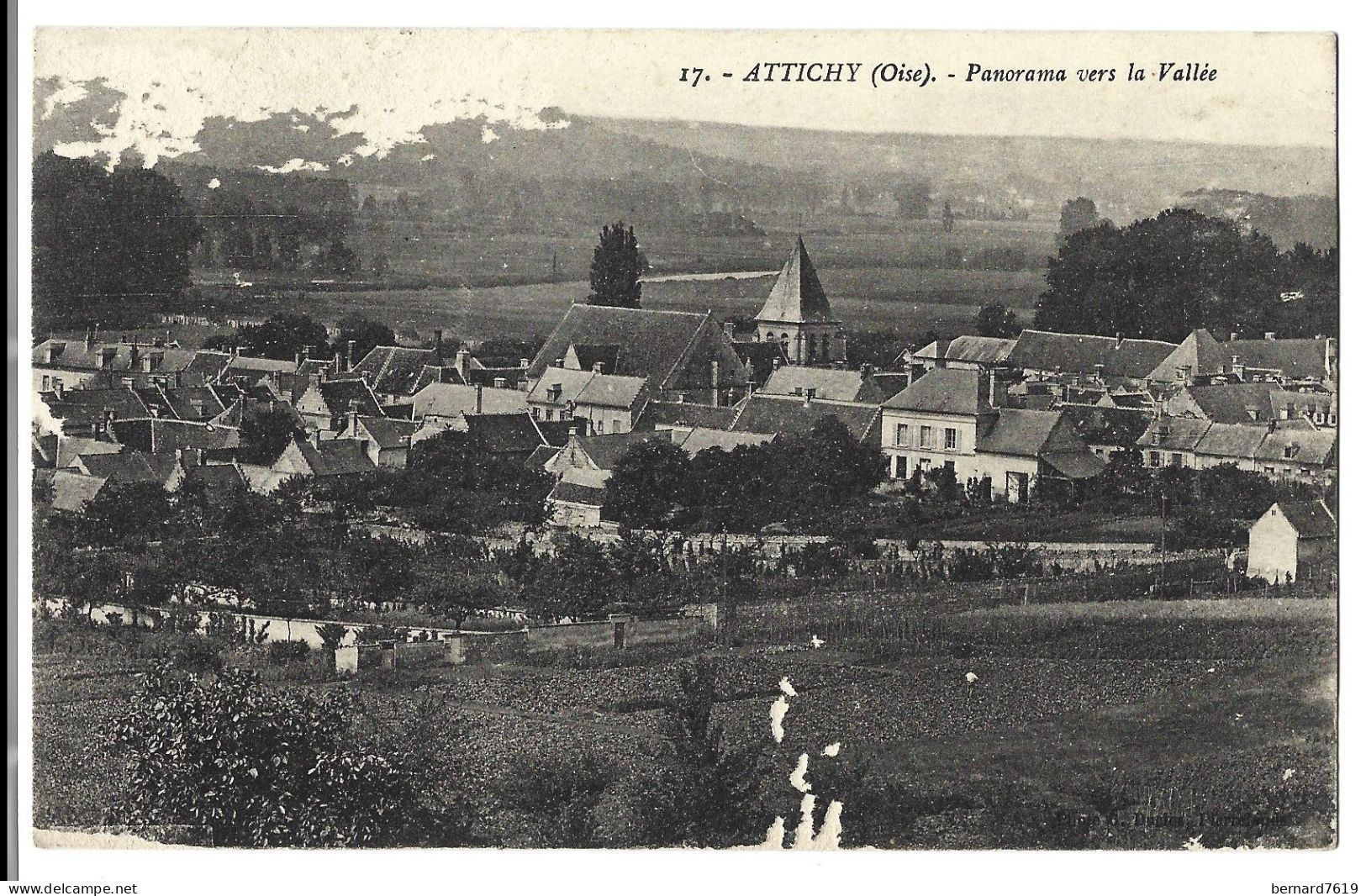 60   Attichy - Panorama Vers La Vallee - Attichy