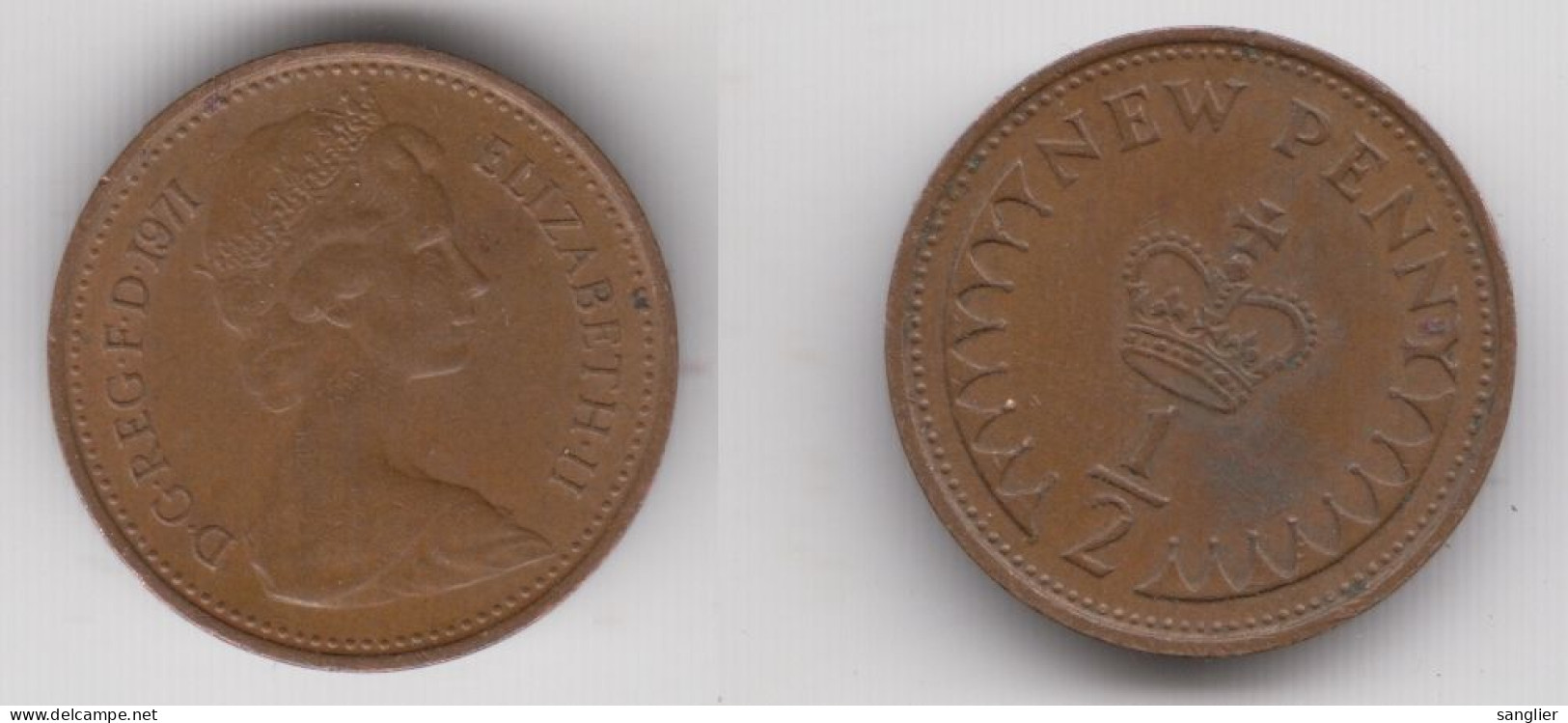 1/2 NEW PENNY 1971 - 1/2 Penny & 1/2 New Penny