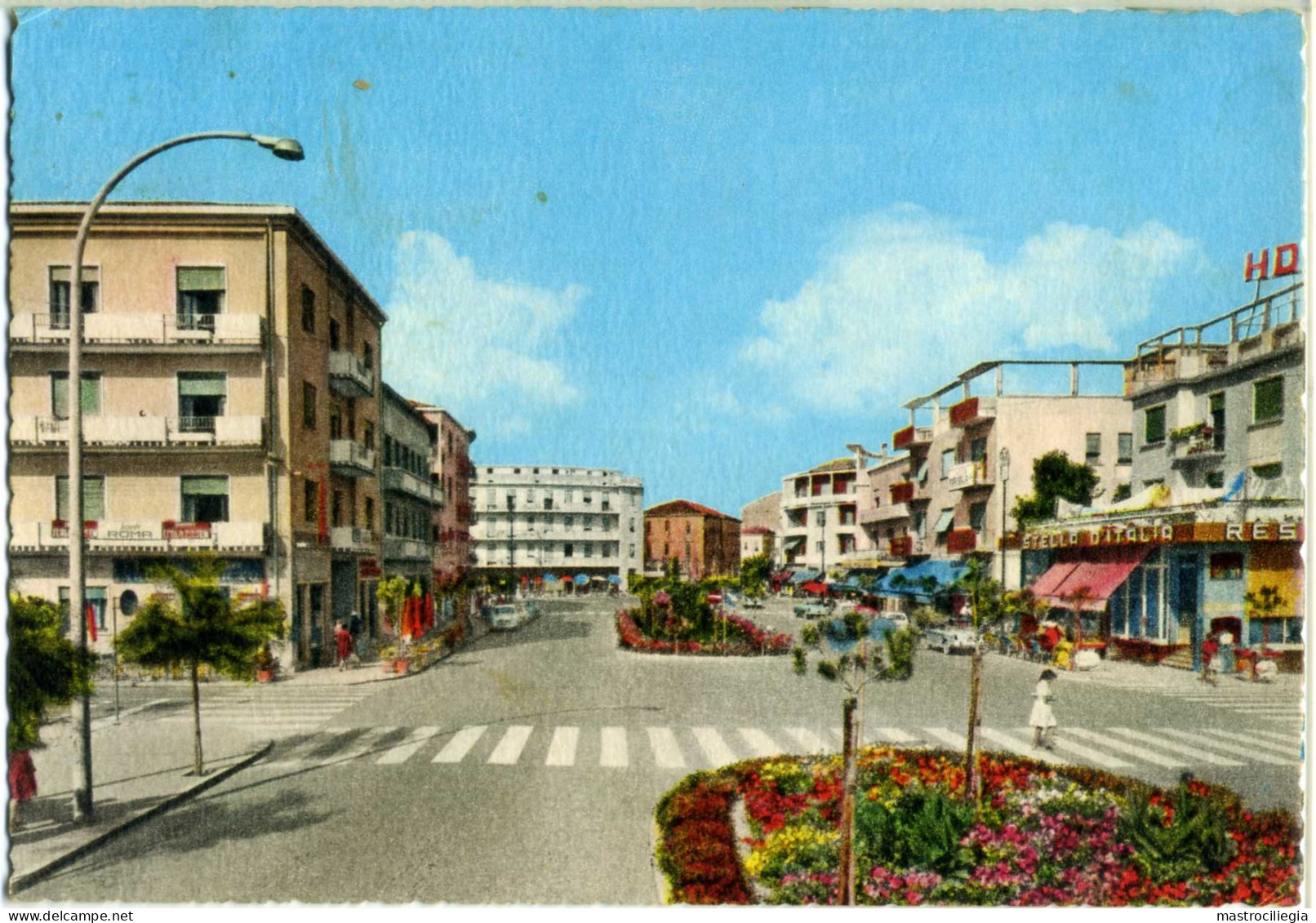 LIDO DI SOTTOMARINA  CHIOGGIA  VENEZIA  Piazzale Italia  Stella D'Italia  Albergo Roma Itala Pilsen - Chioggia