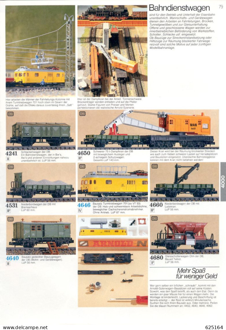 Catalogue ARNOLD-N 1988-89 Das Hobby Fürs Leben Spur 1/160 - Tedesco