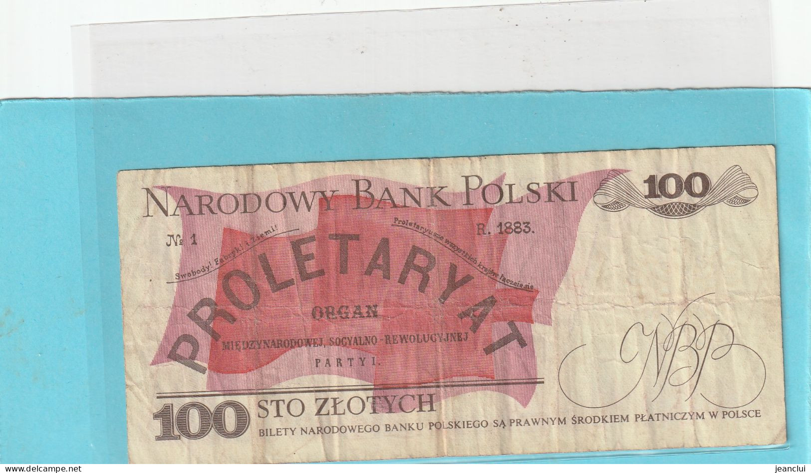 NARODOWY BANK POLSKI . 100 ZLOTYCH .  1-12-1988 .  N° RH 0845705 .  2 SCANNES - Pologne