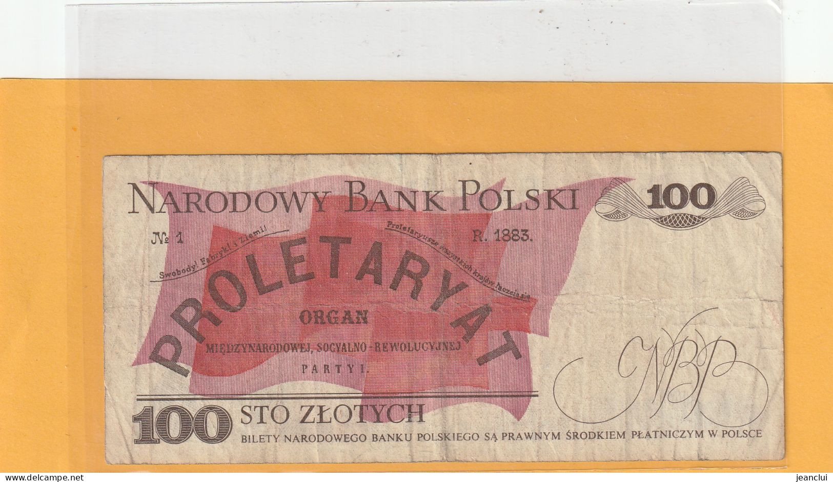 NARODOWY BANK POLSKI . 100 ZLOTYCH .  1-12-1988 .  N° RP 2681236 .  2 SCANNES - Pologne