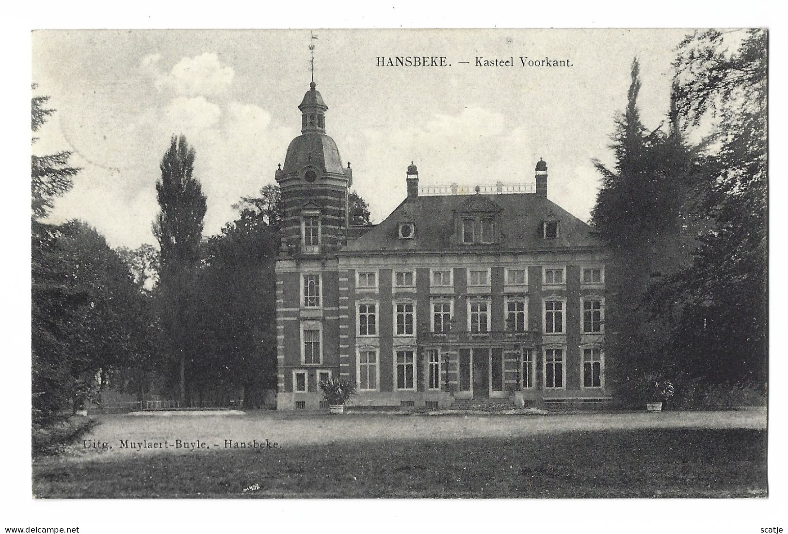 Haaltert.   -   Kasteel Voorkant.   -   1921   Naar   Brugge - Deinze