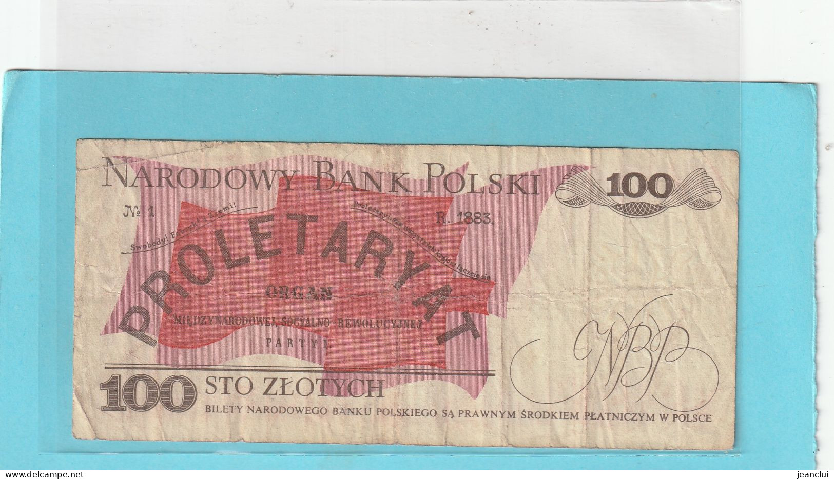 NARODOWY BANK POLSKI . 100 ZLOTYCH .  1-12-1988 .  N° RH 7104371 .  2 SCANNES - Pologne