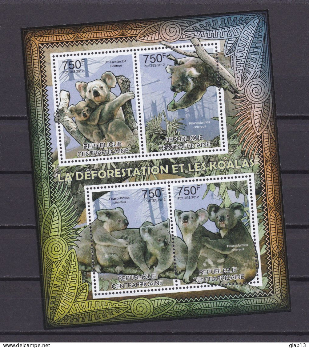 CENTRAFRICAINE 2012 TIMBRE N°2368/71 NEUF** KOALAS - Centrafricaine (République)