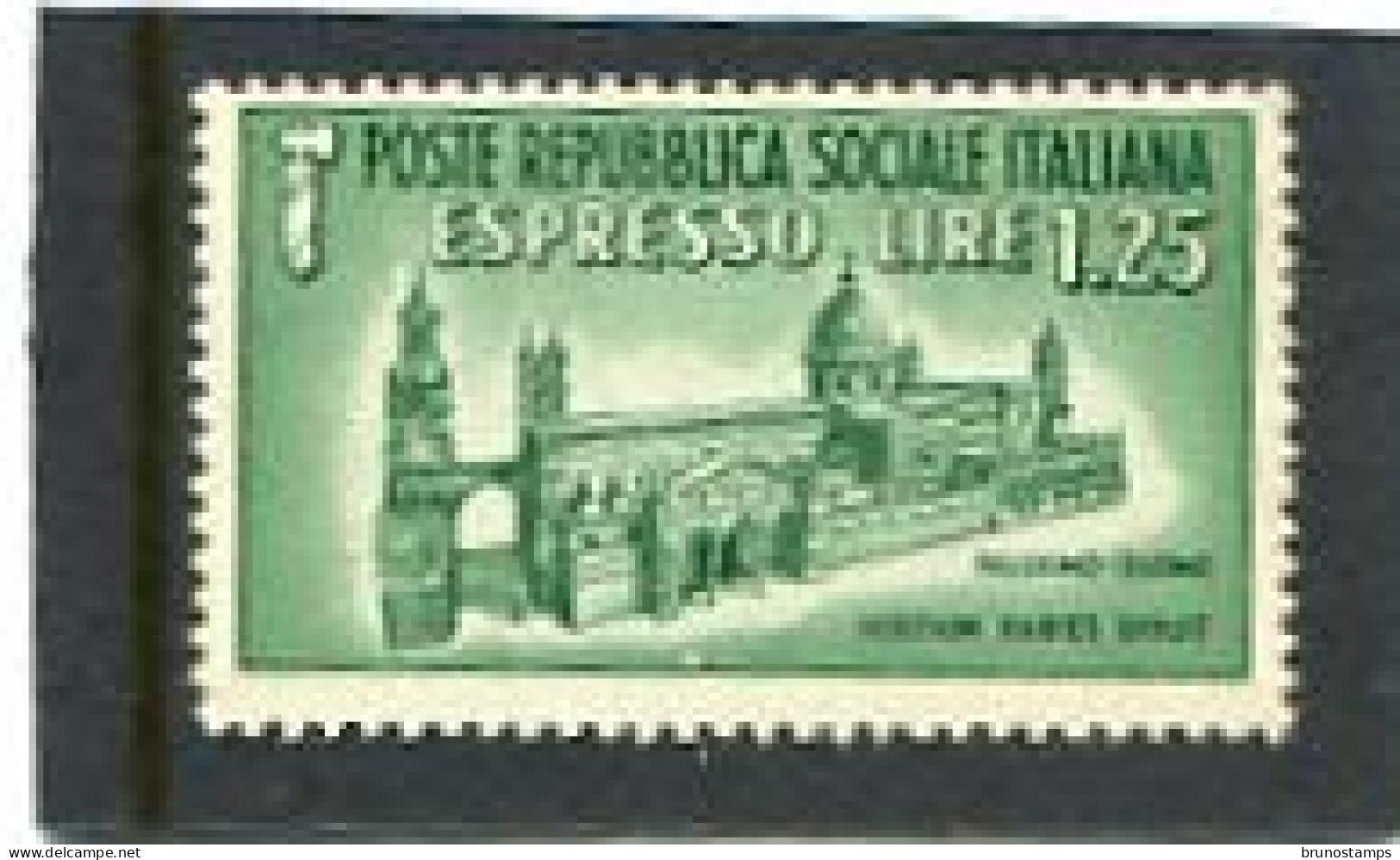 ITALY/ITALIA - 1944  1.25c  ESPRESSO  MONUMENTS  MINT NH - Correo Urgente