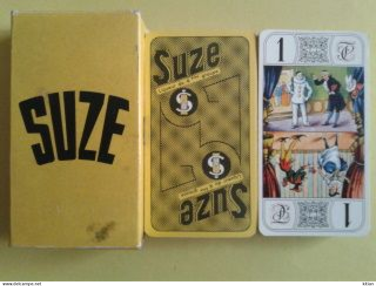 SUZE.Liqueur Du 4ème Groupe. Ancien Jeu.. Jeu De Tarot Usagé Bon état. Boite Carton - Tarocchi