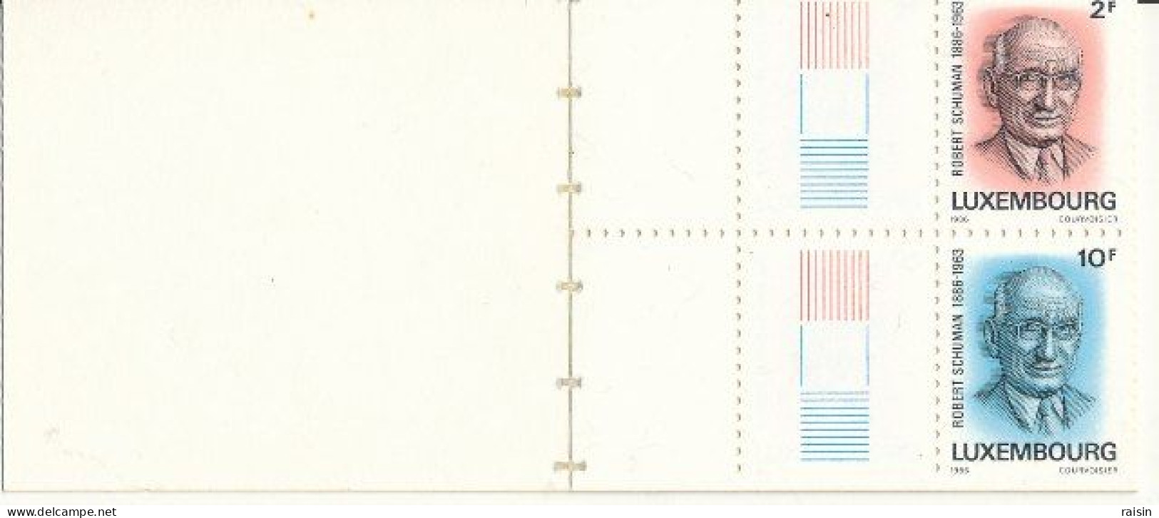 Luxembourg 1986 Carnet De 10 Timbres MNH Robert Schuman - Markenheftchen