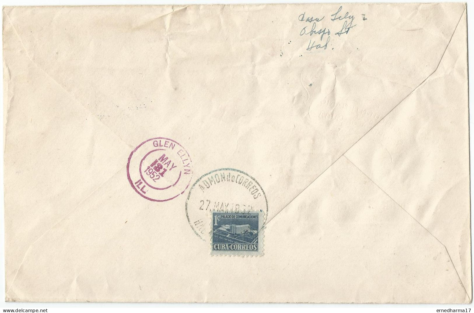 Cuba 1951. FDC Cincuentenario De La República. Registered. - Used Stamps
