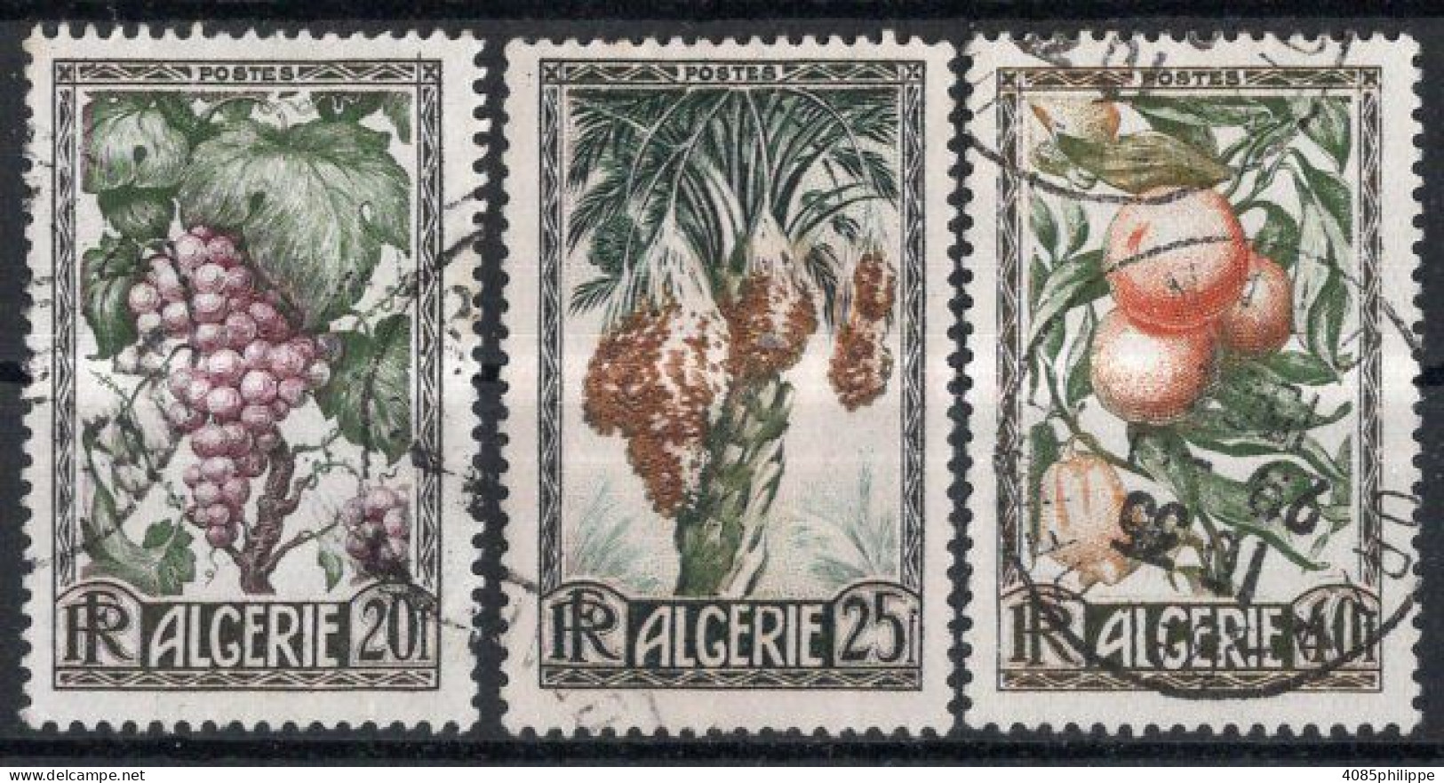 ALGERIE Timbres-poste N°279 à 281 Oblitérés TB Cote 4€50 - Used Stamps