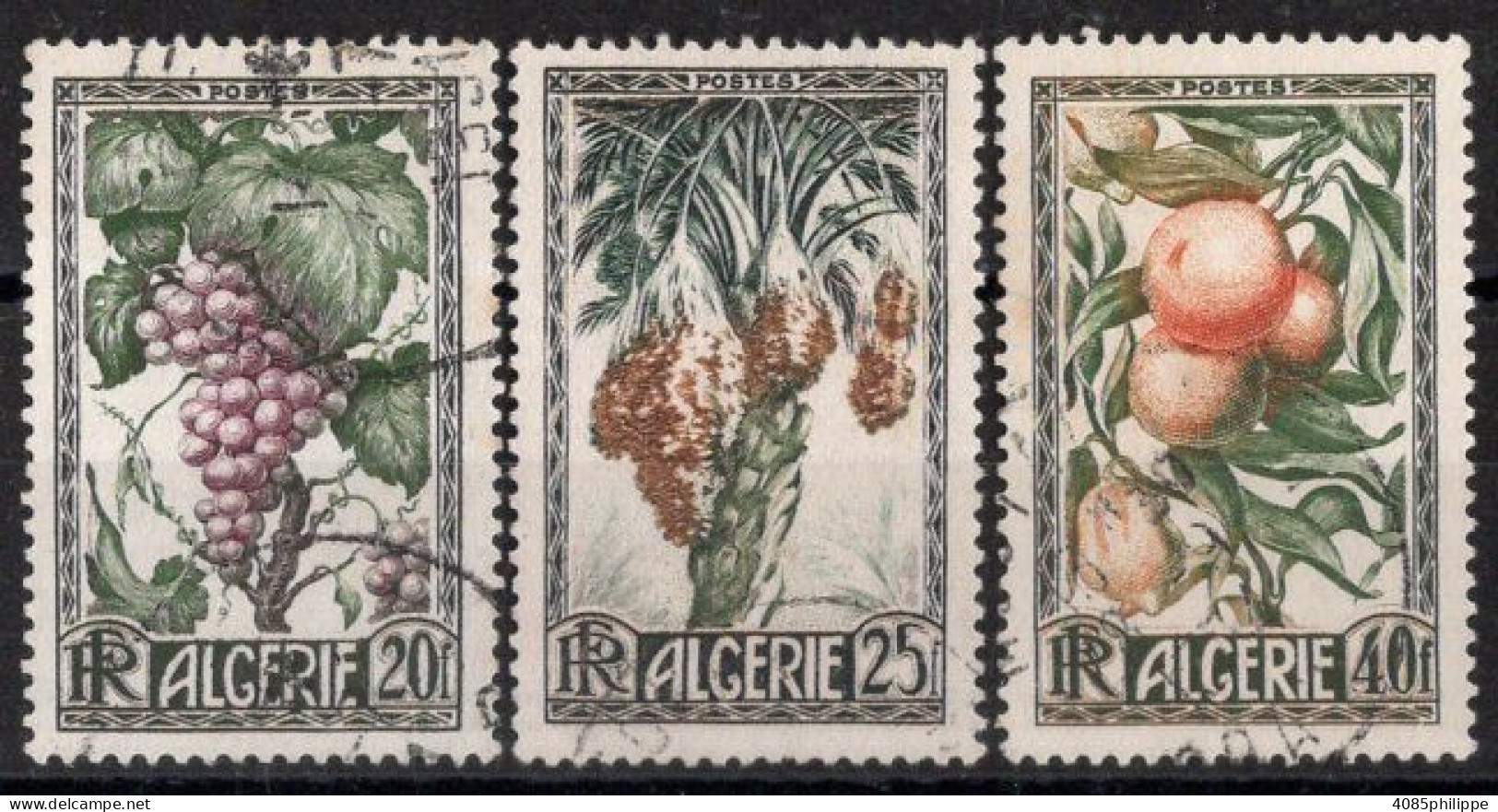 ALGERIE Timbres-poste N°279 à 281 Oblitérés TB Cote 4€50 - Used Stamps