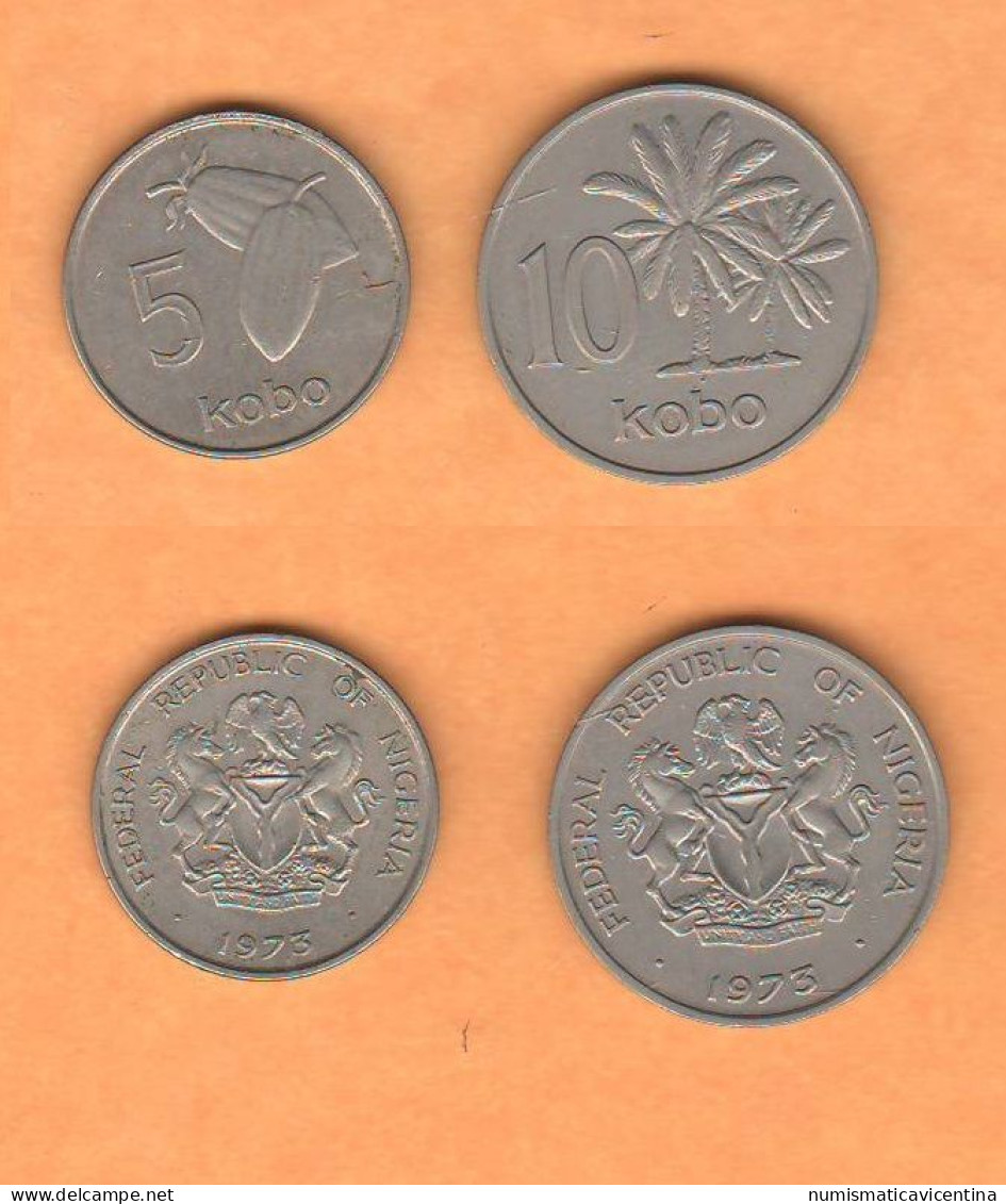 Nigeria 5 + 10 Kobo 1973 - Nigeria