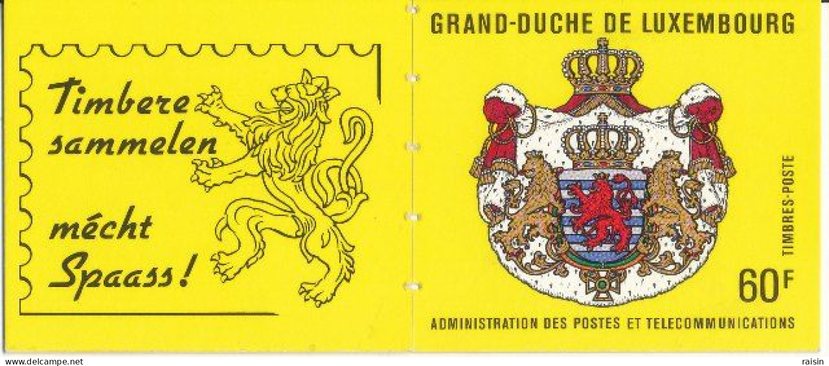 Luxembourg 1989 Carnet De 10 Timbres MNH 25 Ans De Règne Du Grand Duc Jean - Markenheftchen