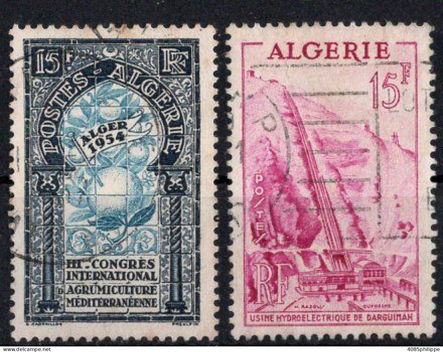 ALGERIE Timbres-poste N°311 & 313 Oblitérés TB Cote 3€25 - Used Stamps
