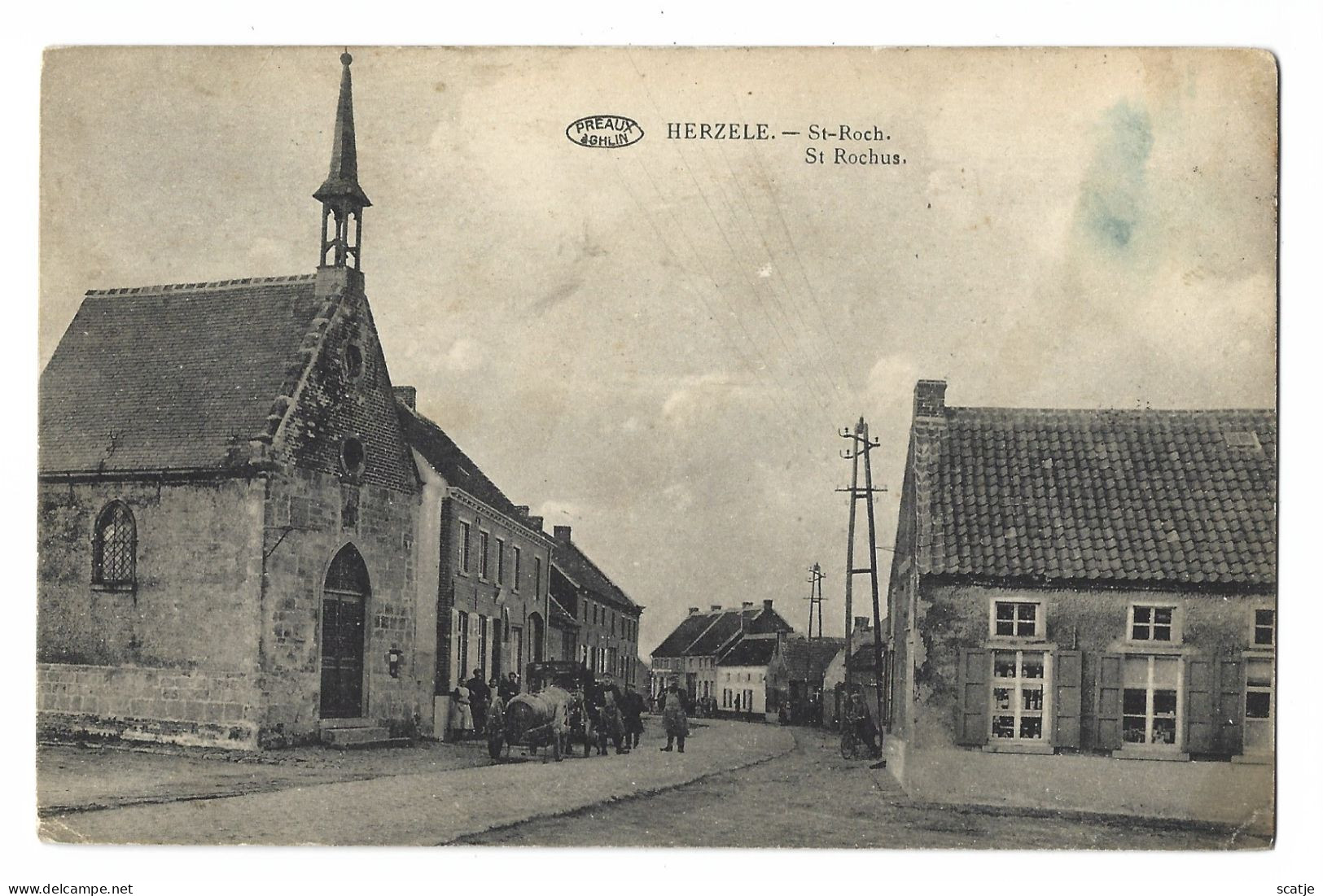 Herzele.   -    St-Roch.   -   1924   Naar   Bruxelles - Herzele