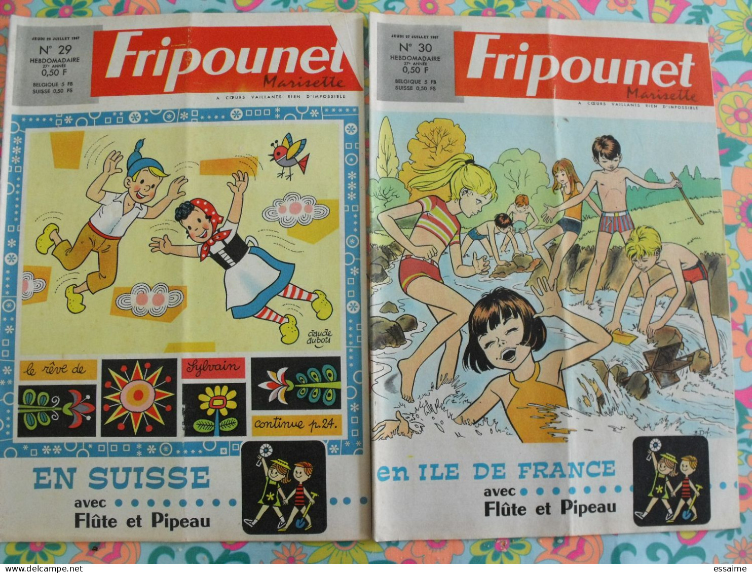 année 1967 complète de Fripounet Marisette. 52 n° (1 à 52). brochard bonnet dubois dufossé erik mic delinx rigot trubert