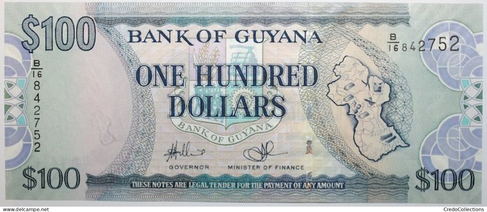 Guyana - 100 Dollars - 2009 - PICK 36b.1 - NEUF - Guyana