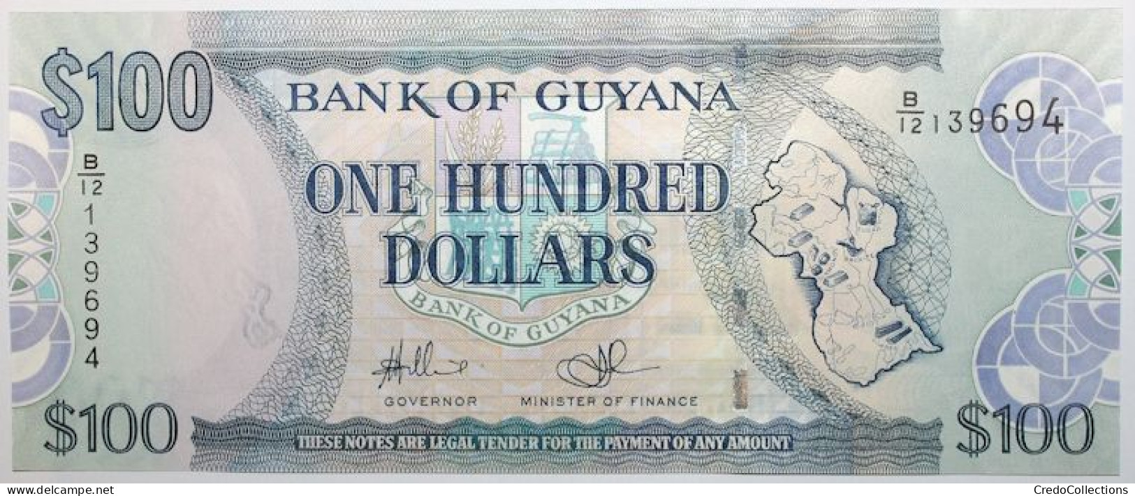 Guyana - 100 Dollars - 2009 - PICK 36b.1 - NEUF - Guyana