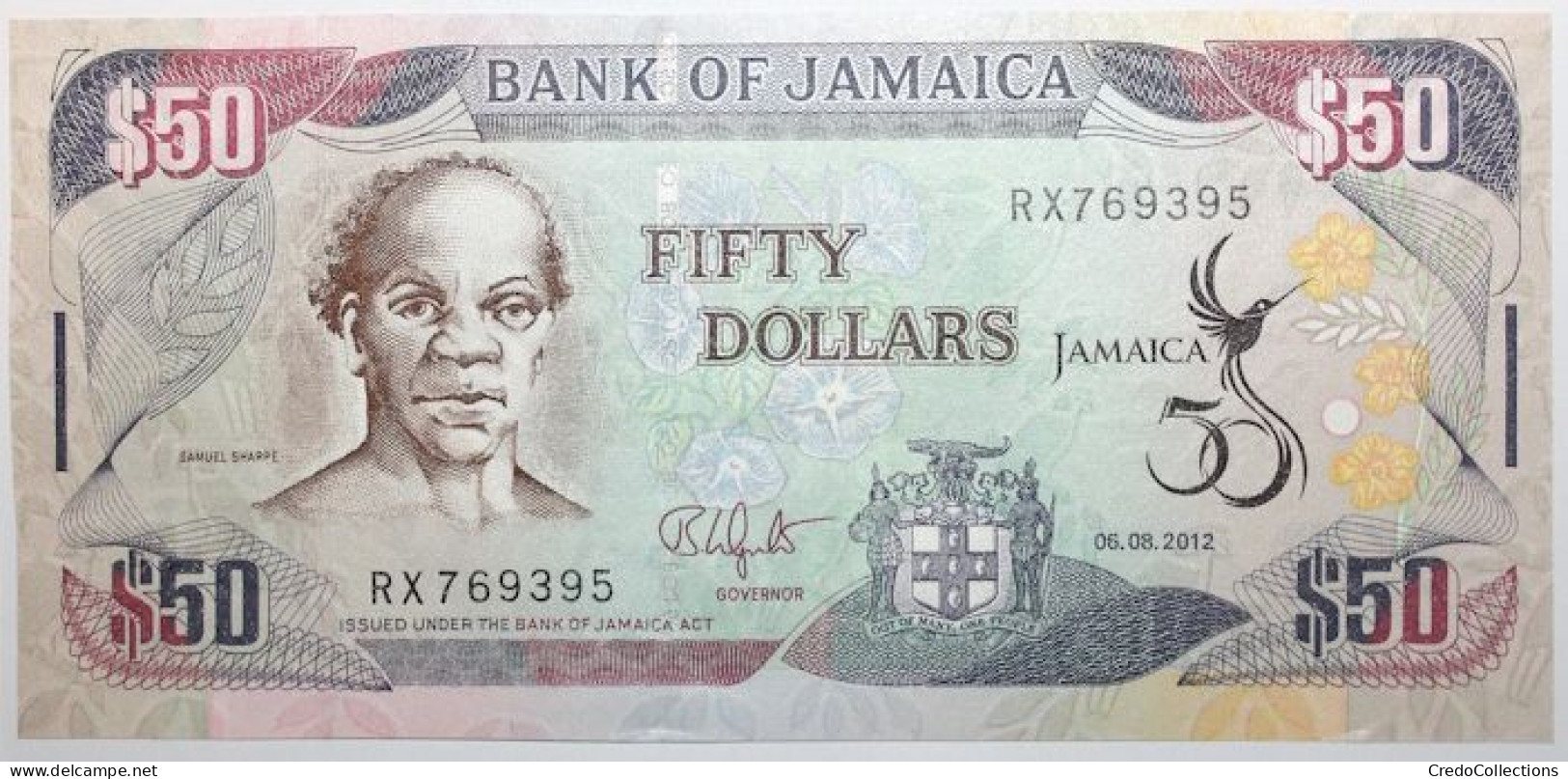 Jamaïque - 50 Dollars - 2012 - PICK 89 - NEUF - Jamaique